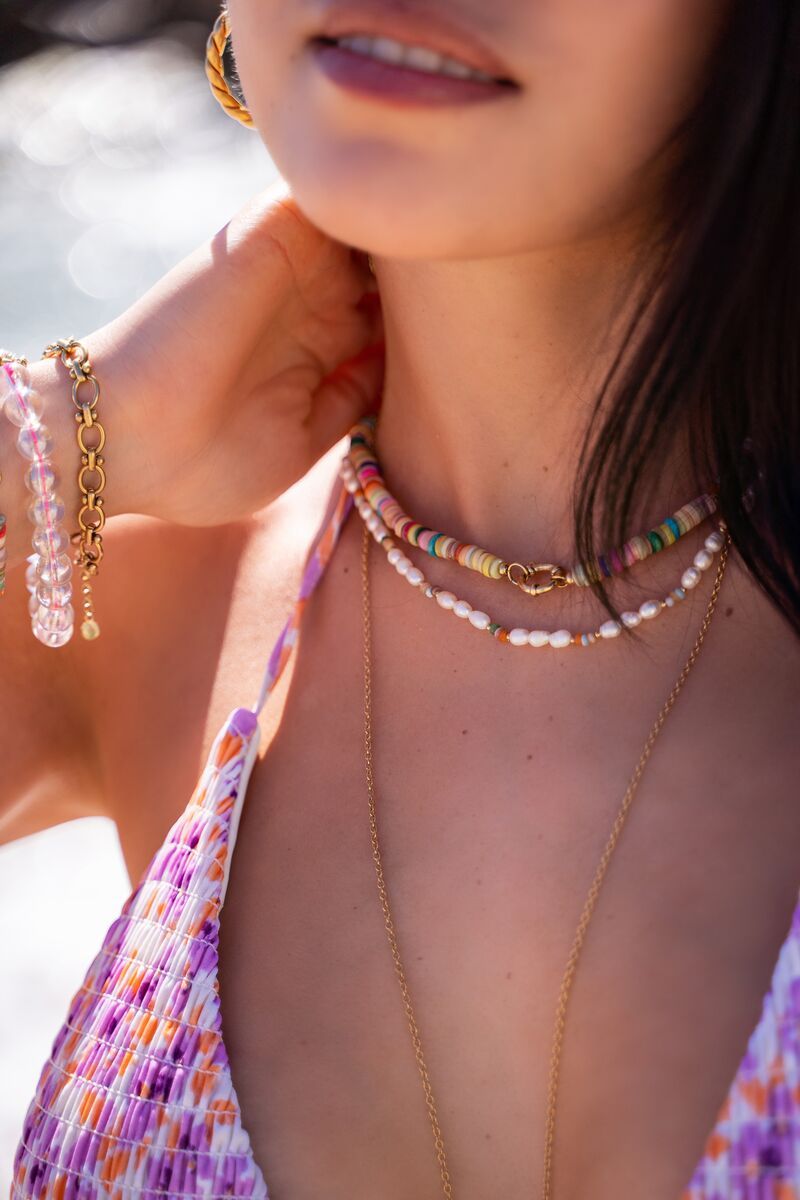 MYSUNCHASER Perlen Kette, bunt