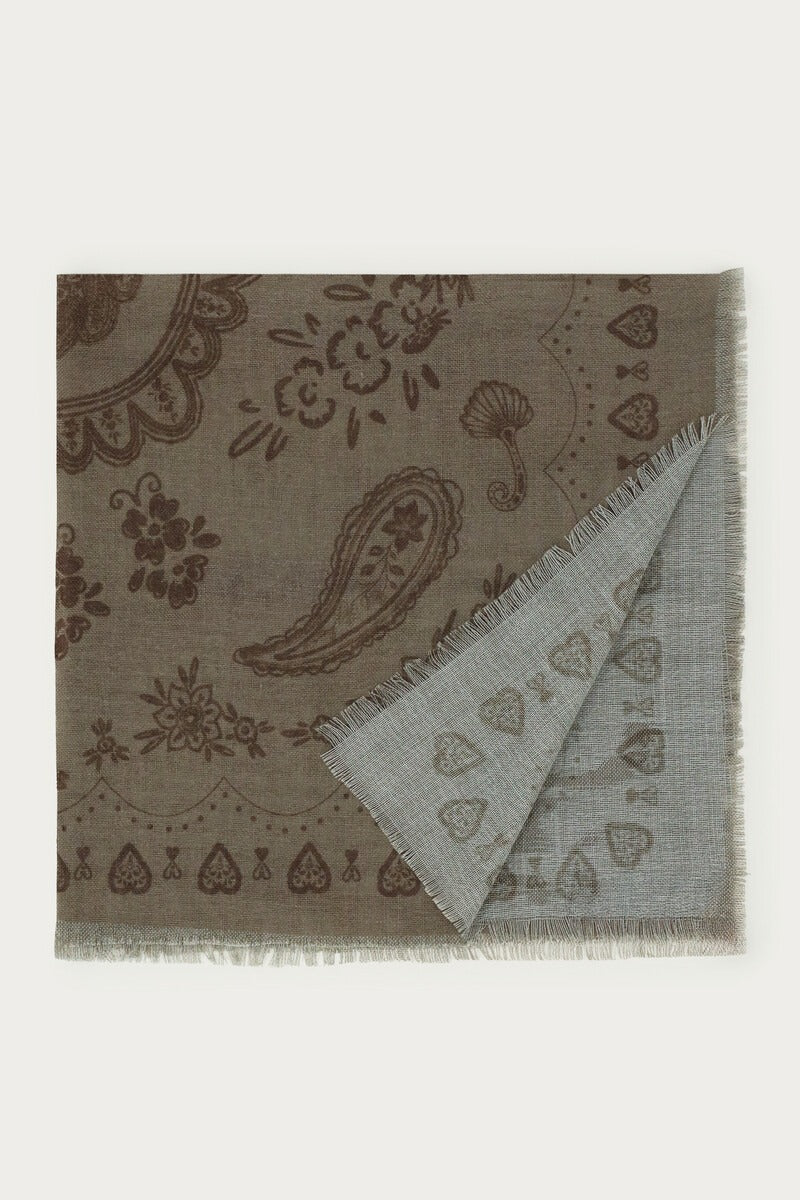MYPAISLEY Halstuch, olivgrün