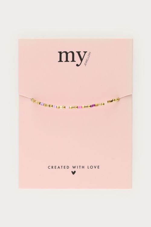 MYPERL Armband, flieder/pink