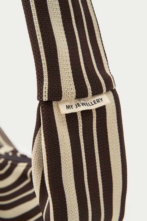 MYELLI Umhängetasche, braun / beige