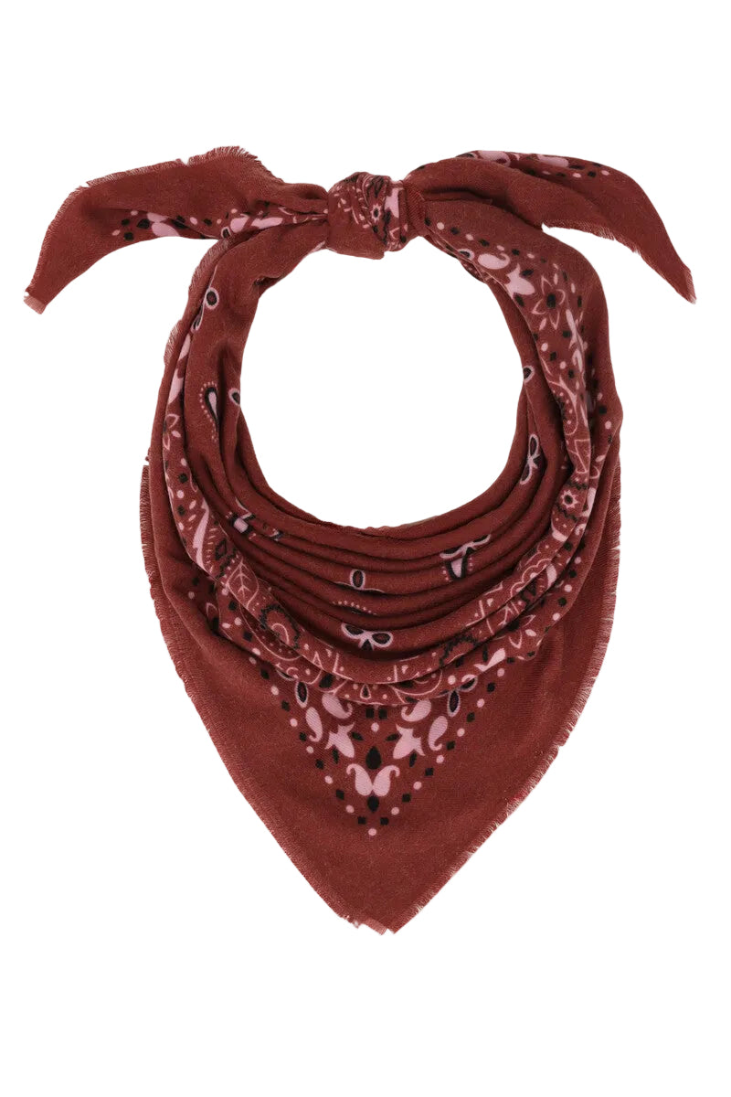 MYPAISLEY großer Schal, burgunderrot
