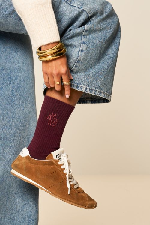 MYSOCKS Set Amour, burgunderrot