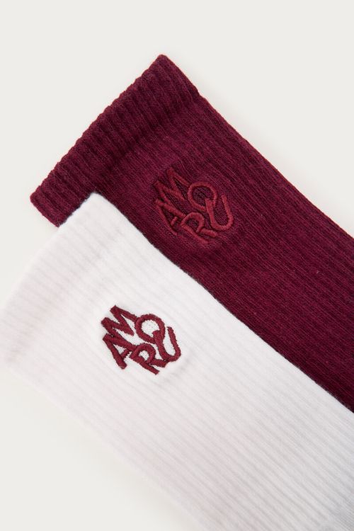 MYSOCKS Set Amour, burgunderrot