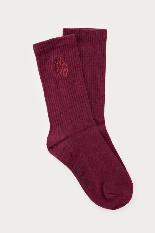 MYSOCKS Set Amour, burgunderrot