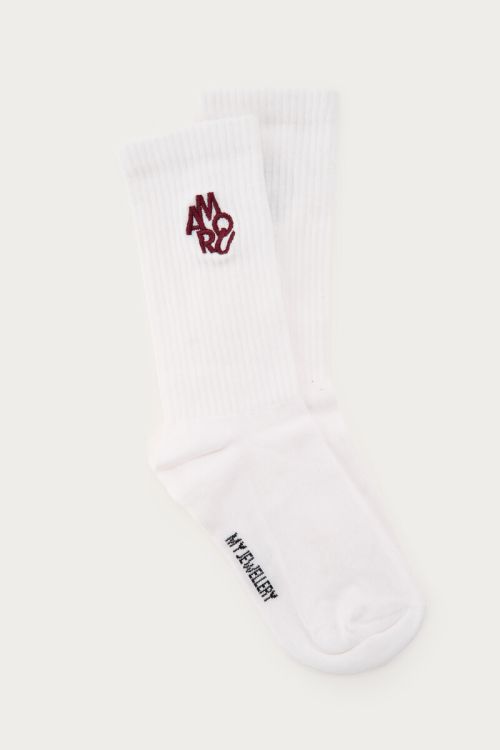 MYSOCKS Set Amour, burgunderrot