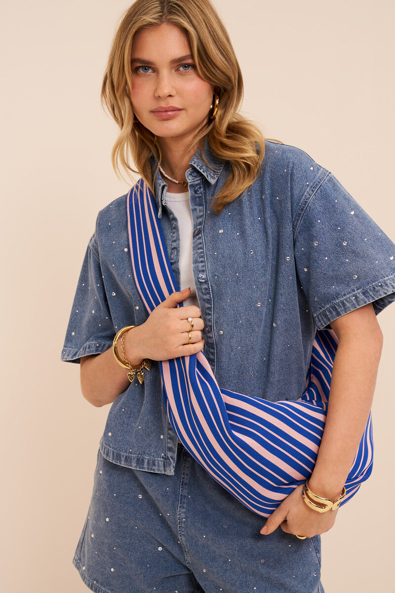 MYELLI Umhängetasche, blau/rose