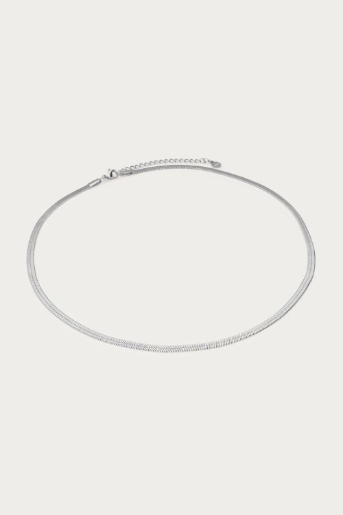 MYFLAT flache Gliederkette, silber