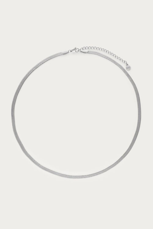 MYFLAT flache Gliederkette, silber