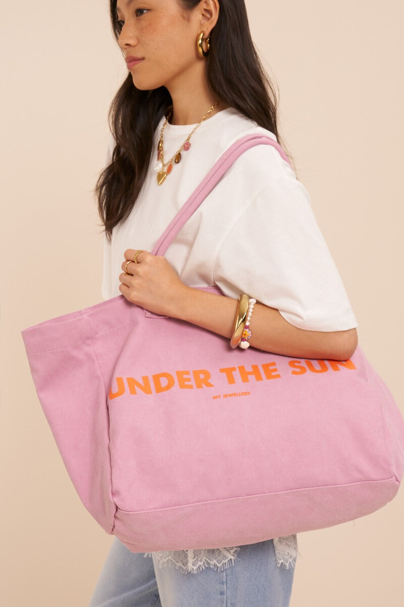 MYSHOPPER „Under the Sun“, flieder / orange