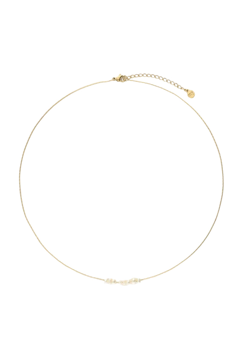 MYNELA Kette mit Süsswasserperlen, gold