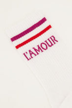 Lade das Bild in den Galerie-Viewer, MYSPORTSOCKS L&#39;amour, weiß/pink
