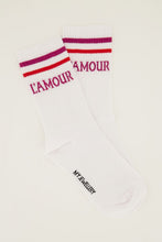 Lade das Bild in den Galerie-Viewer, MYSPORTSOCKS L&#39;amour, weiß/pink

