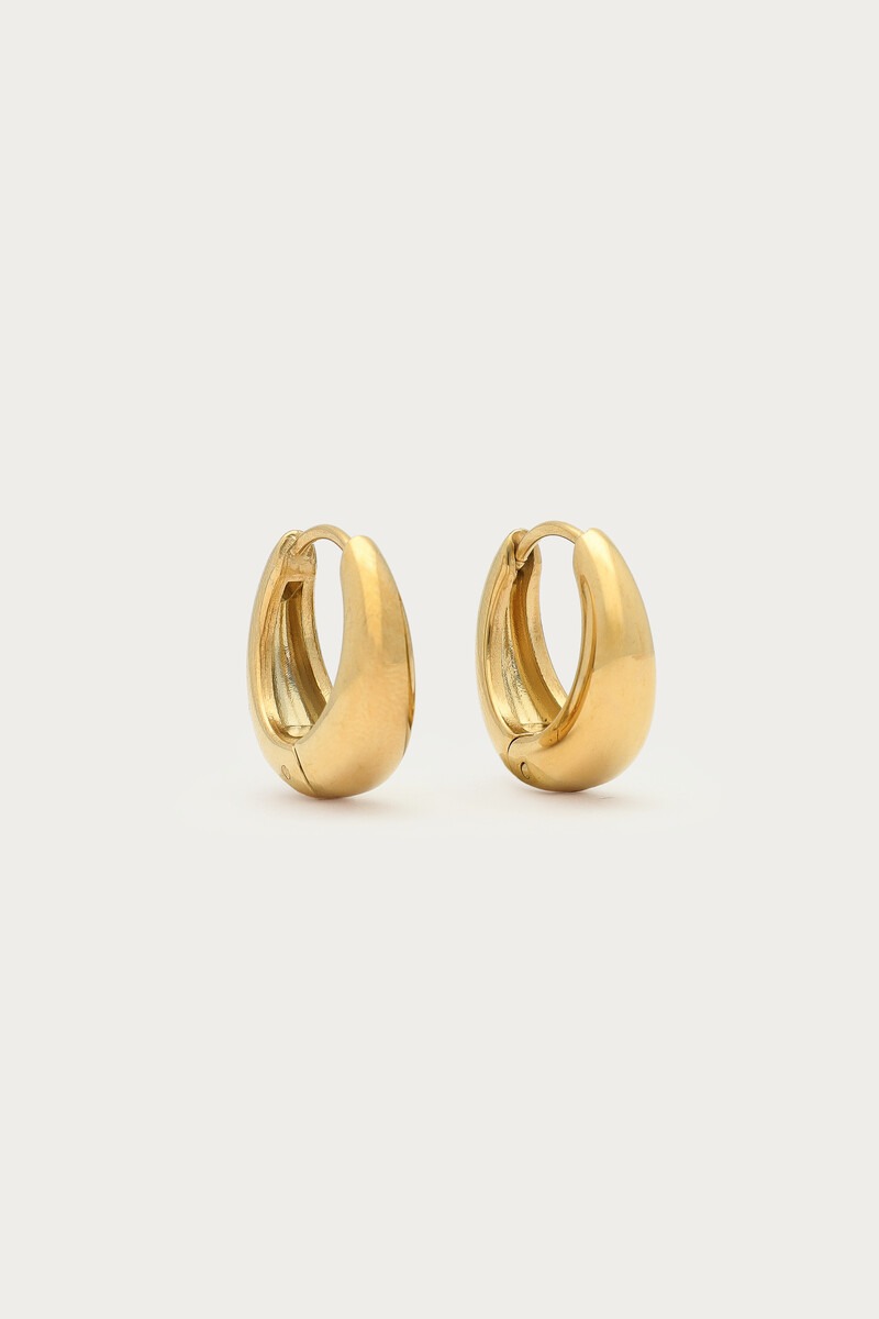 MYBOLD chunky Creolen, gold