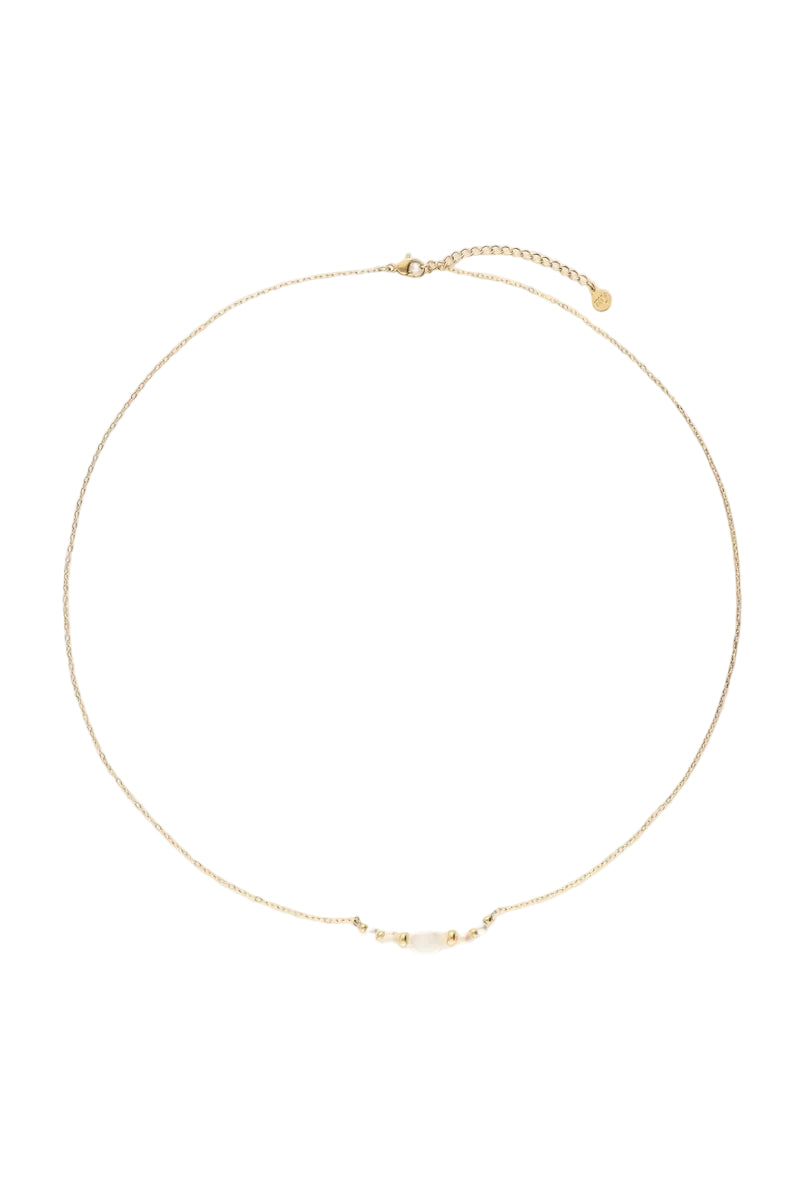MYLUCY Kette mit Natur- und Kunstperlen, gold