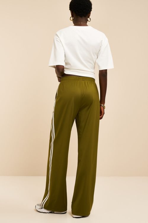 MYPANTS Jogginghose mit Streifen, Olivgrün