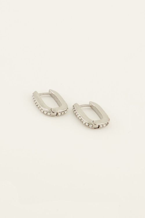 MYSTRASS Ohrringe, silber