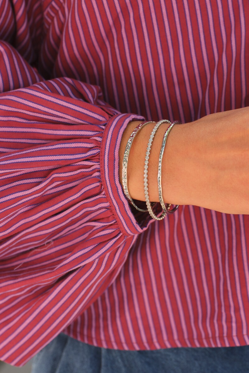 MYBRACELET Vintage Armreif, silber