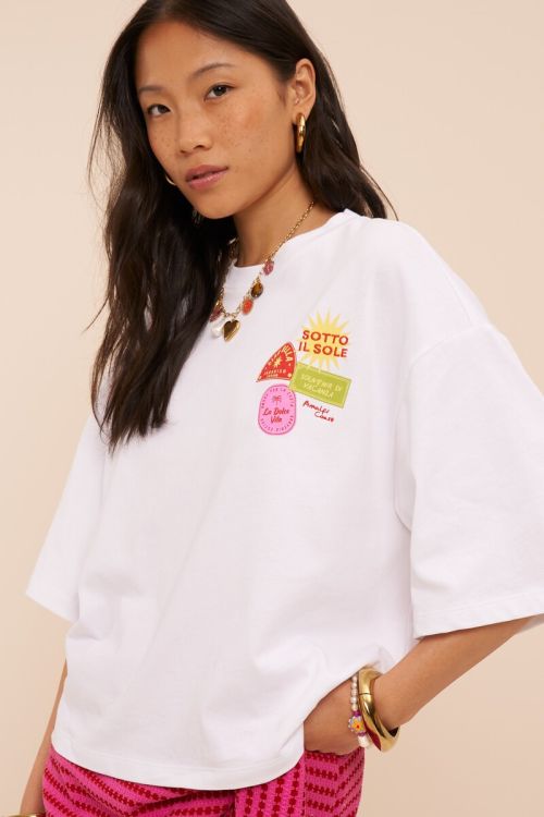 MYBOXY T-Shirt 'Sotto il soleil', weiß