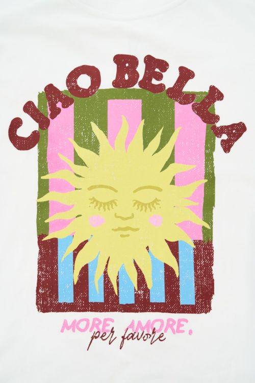 Shirt "CIAO BELLA", weiß