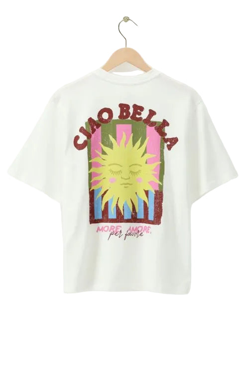 Shirt "CIAO BELLA", weiß