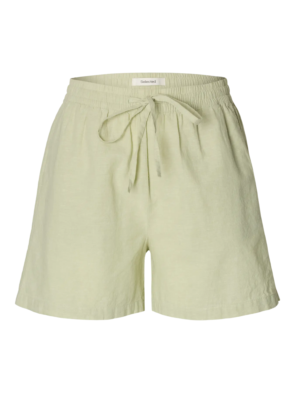 SLFLUISA-LINNIE Linen Blend Shorts, lint