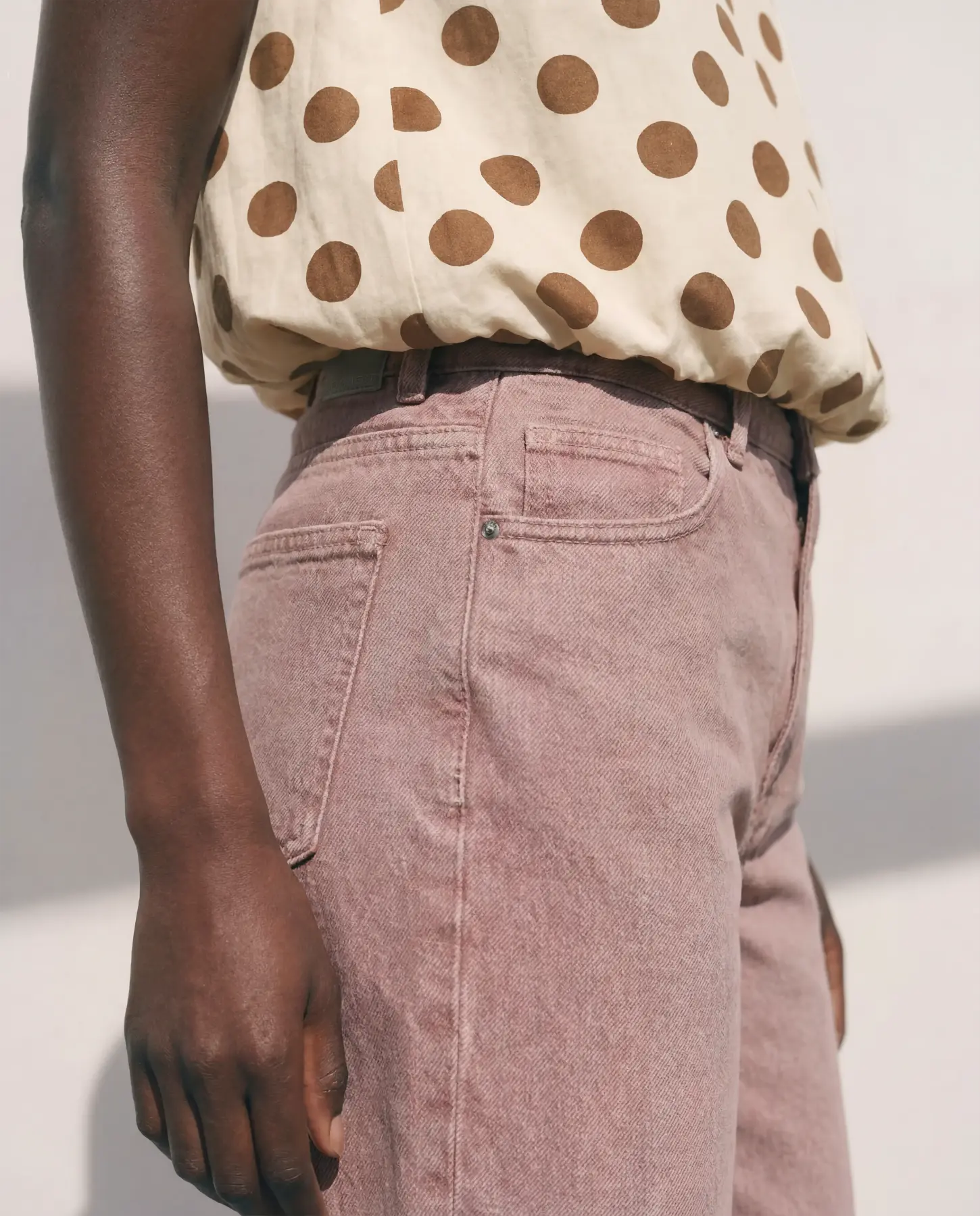 OBJAGGY MW Straigt Jeans, Pale Lilac