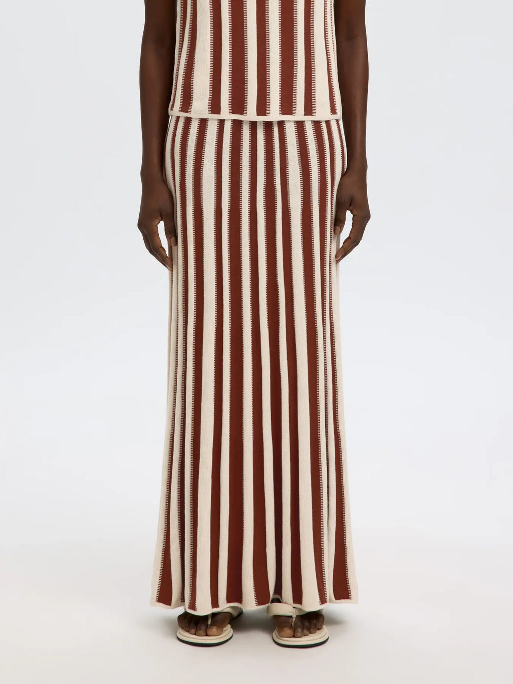 SLFLINA HW Knit Long Skirt, birch
