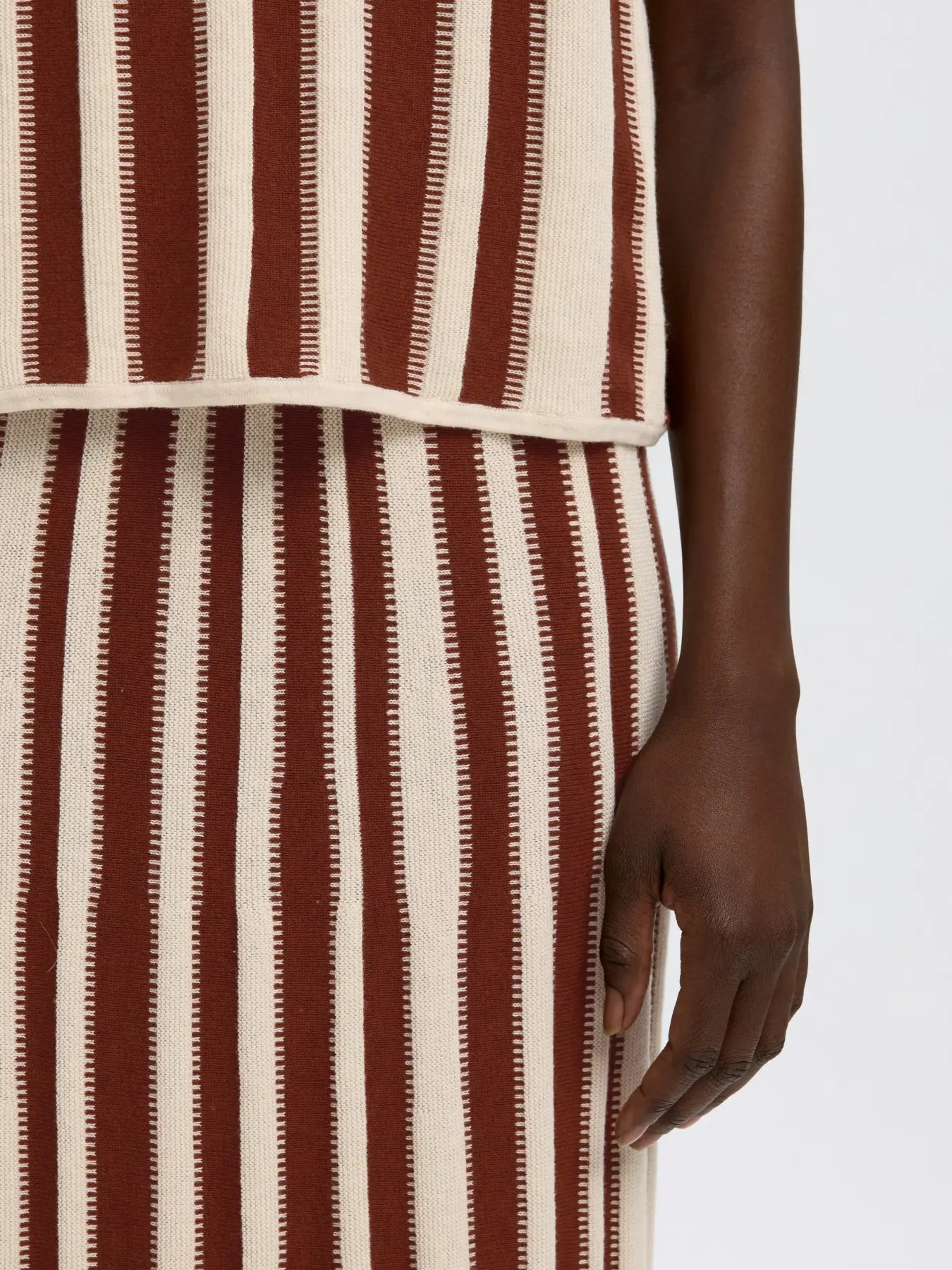 SLFLINA HW Knit Long Skirt, birch